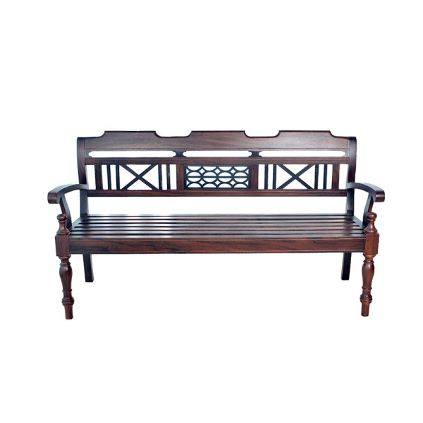 3 SEATER LOBBY BENCH CHAIR (STRIPED)-STCB-331