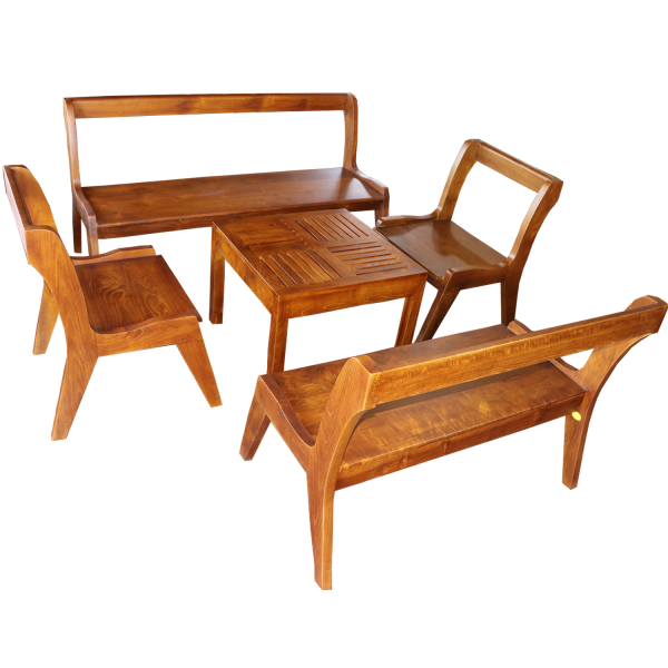Settee Teak 3+2+1+1 without stool