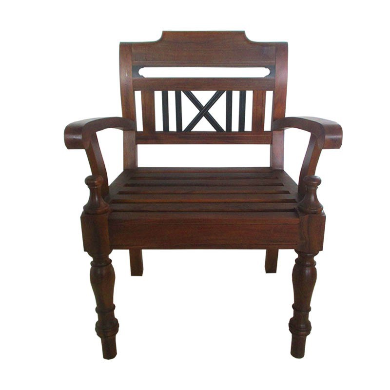 Lovi Bench Chair (Striped)-STCB329