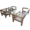 Rustick Sofa 3 + 2 + 1 Stool Without Cushion